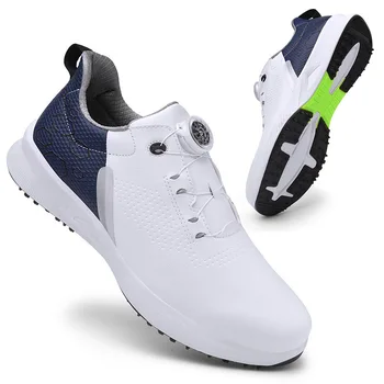 Нови обувки за голф, тренировъчен дантела, счупени нокти, мъжки обувки за голф