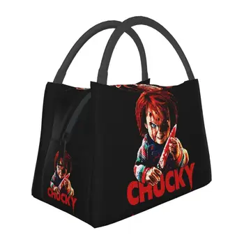 Обичай чанти за обяд Chucky Убиец на Ужасите за Хелоуин, мъжки и женски обяд-апарати с охладител, топло изолирани обяд-апарати за работа, на пикник или при пътуване