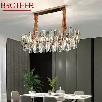 Окачен лампа BROTHER в постмодерния стил, луксозна кръгла led лампа за декорация на дома, хол