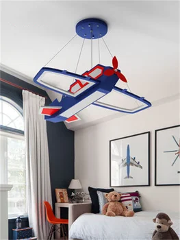Окачен лампа под формата на самолет за детска спални, лампа за детска стая, лампа за момичета, лампа за детска стая