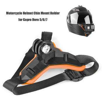 Определяне на гениален пост каишка мотоциклетни шлем за GOPRO Hero 9 8 7 5 OSMO, държач за спортна камера, стойка за мотоциклет, аксесоари за GOPRO