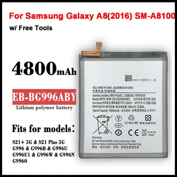 Оригинален EB-BG996ABY 4800 mah Взаимозаменяеми Батерия за Samsung Galaxy S21 Plus S21 + G996 5G Батерии за мобилни телефони