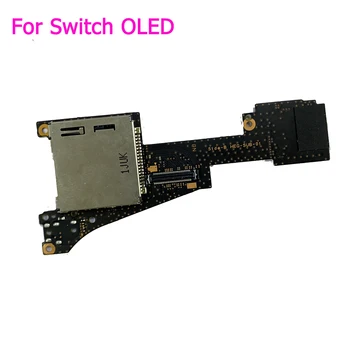 Оригиналната игра касета Слот за карти с памет SD TF Card Reader с жак за слушалки, Жак за Слушалки OLED конзола Nintend NS Switch