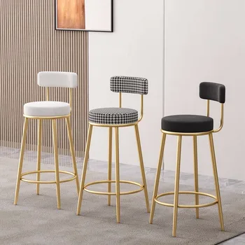Офис трапезни столове за почивка, кожена дизайн, минималистичные модерни трапезни столове, Луксозно обзавеждане за трапезария с високи седалки