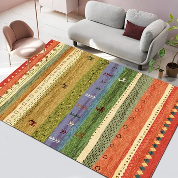 Персийски тип, уютен килим за хол, освежаващо килим за спалнята, Декорация на дома, в бохемски стил, естетичен масичка за кафе, килими Tapis Tapete