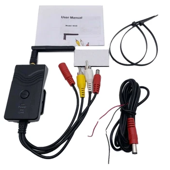 Повторител на сигнала WiFi-предавател за Безжична камера за задно виждане за кола за iPhone с IOS и Android 903S HD PK 903W, Черен