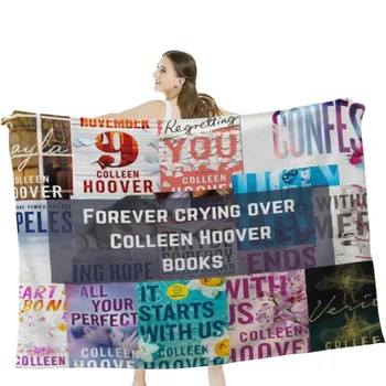Покривка за книги на Колин Хувър, Меко Бархатное Одеяло Спално бельо за пътуване, одеало