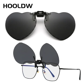 Поляризирани Слънчеви очила с разтегателен цип, женски мъжки модни слънчеви очила във формата на сърце, Очила за нощно Виждане, Антибликовые очила за шофиране, Очила с UV400