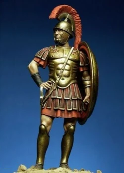 Поставка за древния човек 1/24 75 мм в разглобено като с щит, през зимата, комплекти миниатюрни модели от смола, небоядисана