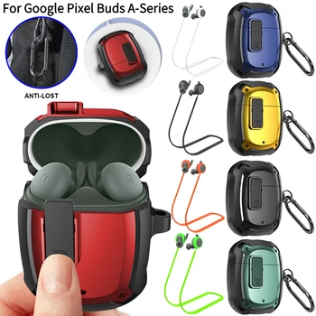 Преносим калъф за слушалки за Google Pixel Рецептори серия A, защитен калъф с плетене на една кука, което предотвратява загубата на силиконовата въже за слушалки
