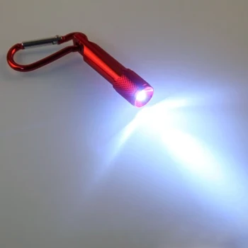 Преносим Ключодържател-фенерче, с работен светлина, мини led ключодържател-фенерче, алуминиев суперяркий фенерче-факел с катарама