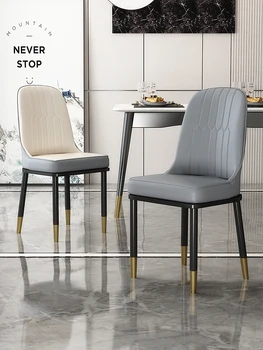 Прост, модерен стол за хранене с лека луксозна семейна облегалка, скандинавски маса и мебели за кафе за отдих Muebles Sillas De Comedor