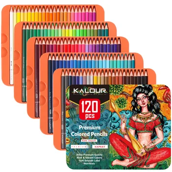 Професионален набор от цветни моливи за рисуване с маслени бои, 120 цветни моливи, най-Добрият подарък за момче и момиче на рожден Ден, на Връщане в училище
