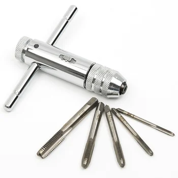 Професионален регулируем държач кран с Т-образна дръжка, гаечен ключ, metric вилица, Т-образен кран за домакински работилница