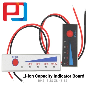 ПУЛАР 1S 2S 3S 4S 5S 4.2-21 Литиева батерия Li-po Li-ion Индикаторът за капацитет на Заплащане на Индикация на мощността кабел за зареждане led тестер