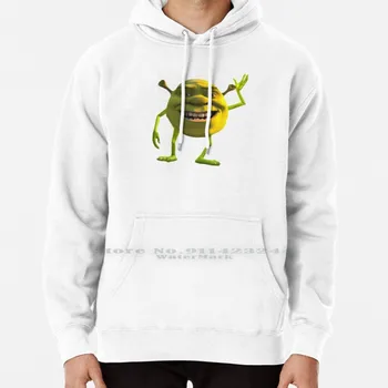 Пуловер с качулка Shrek Wazowski 6xl Памук Shrek Monsters Inc Кросоувър Сливане Мем Maymay Reddit 4chan 9gag Artige No Women