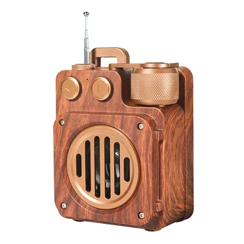 Ретро радио, безжична Bluetooth-колона, преносима безжична реколта колона, радио със старомодния стил за къщи и улици