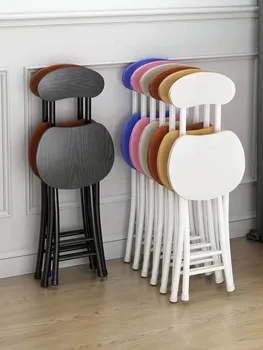 Сгъваем стол потребителска маса за хранене, стол прост стол Ежедневното стол стол за спални Стол за тераси Преносим кръг стол за възрастни
