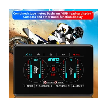 Сензорен екран С20-M авто централен дисплей Автомобилен GPS-проектор Скоростта на автомобила, компас, нивото на борда на дисплея, аларма 32G