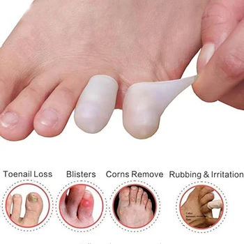 Силиконов калъф чорап за мъже и жени, коректор мозолистости мазоли, бурсит на палеца на стъпалото, за носене на пръст на крака, противоизносный силиконов ръкав за крака