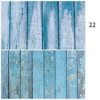 Синята крапчатая дървени зернистая фотографско студио, PVC фон дървени зернистая хартия 57x87 см Ins Фон Аксесоари за студийната фотография
