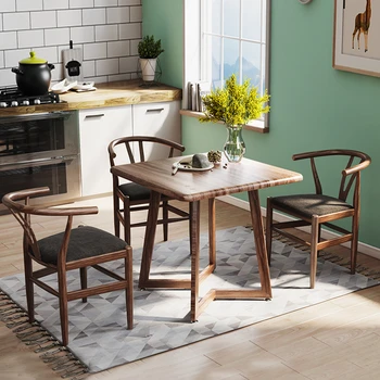 Скандинавски модерен стол за хранене с минималистичен Бар Стол Дървен Стол за грим Y кухненски стол Луксозна дневна Мебели в китайски стил