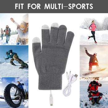 Ски ръкавици зимни ръкавици дамски туристически мъжки зимни ръкавици Топлинни ръкавици, Ръкавици с електрически отопляеми Ръкавици за риболов, ски ръкавици