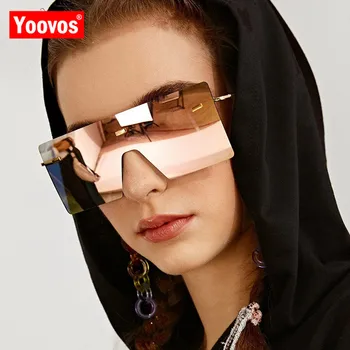 Слънчеви очила Yoovos 2023, дамски слънчеви очила Оверсайз, Луксозни слънчеви очила Okulary, Марка дизайнерски обувки, дамски слънчеви очила, квадратни ретро мъжки слънчеви очила