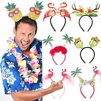 Слънчеви очила за хавайски парти, Забавни хавайски очила, подпори за тропически маскарадните костюми, Забавни подаръци, за детски партита, венец за хавайски парти на плажна тема