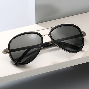 Слънчеви очила ръчно изработени с високо качество, направени в Шенжен, женски мъжки класически слънчеви очила-пилоти, мъжки слънчеви очила с UV400 нюанси Oculos P8986