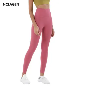 Спортни гамаши NCLAGEN, Женски Професионални панталони за йога с висока талия, за клекове, за контрол на корема, за тренировки във фитнес залата, за тичане, Чорапогащи