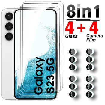 Стъкло за Samsung Galaxy S23 Plus 5G Филм От Закалено Стъкло За Samsang SamsungS23 S23 + S 23 S23Plus Защита на Екрана на Обектива на Камерата