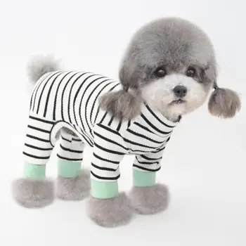 Текстилен трайно монтиране пижамный костюм за коте и куче, преносим гащеризон за домашни любимци, удобен в чорап за котки