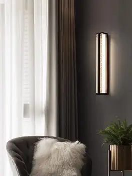 ТЕЛЕВИЗИЯ фон, с монтиран на стената лампа луксозна медни кристален вила, дневна коридор уличен фенер нощна лампа за спални