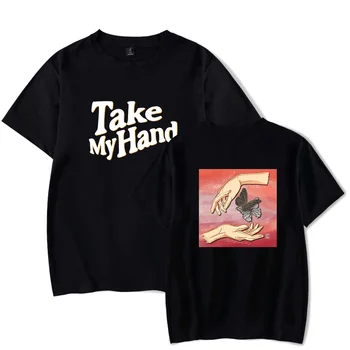 Тениска SOS Take My Hand Лятна Тениска с логото на Harajuku С къс ръкав За Жени И Мъже от 100% Памук