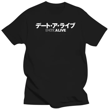 Тениски Date a live С логото на Tokisaki Kurumi O Neck, Комичная Тениска с Къси ръкави От Чист Памук, Зашеметяващи Тениски, Мъжки Лек Роман, Голям
