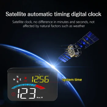 Цифров HUD Дисплей Автомобилен Притурка GPS Head Up Obd2 Дисплей с Часовник на Скоростта, Разстоянието, Посоката на Температурата, Универсален Starline a91 M16