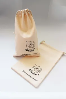 Чанта Еко Canva Памучна Чанта Drawstring с Лого За Опаковане на Бижута по Поръчка