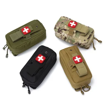 Чанта за тактически аптечек първа помощ Molle, медицинска чанта, стойка за впрегне, Тактическа чанта за оказване на първа помощ, малък травматологический комплект, чанта IFAK, комплект за спешна помощ