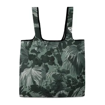 Чанти-тоут, сгъваема чанта за пазаруване, модни сгъваема чанта за пазаруване с принтом, эстетичные чанти за организиране на магазини за хранителни стоки голям капацитет