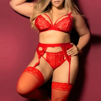 Червено Секси комплект с бюстгальтером, женски, безшевни прозрачен сутиен, без банели, завързана комплект дамско бельо, дамски сутиени push-up, комплекти за интимни сексуално бельо
