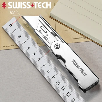 Швейцария + Високотехнологичен Сгъваем Универсален Нож За Експресна Разопаковане На Нож За Хартия Нож За Тапети, Малко Режещо Острие